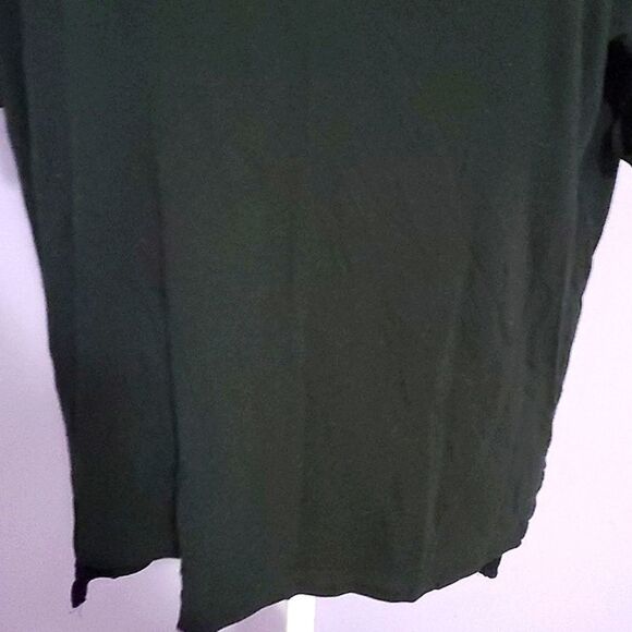 Color Thread Classic Black Soft Modal Short Sleeve Slouchy Top Athleisure - Picture 3 of 7